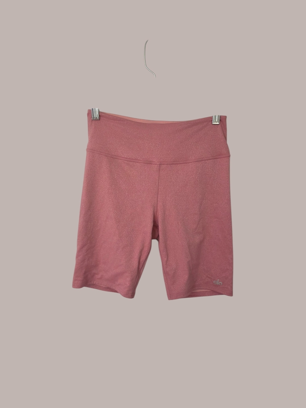 ALO Yoga High-Rise Biker Shorts in Dusty Rose